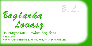 boglarka lovasz business card