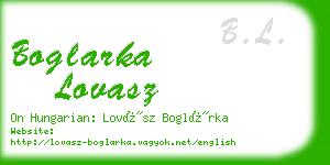 boglarka lovasz business card